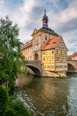Fototapeta premium Historic town hall of Bamberg