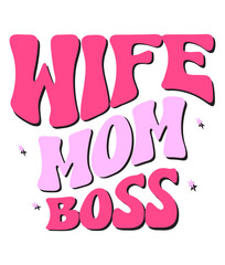 Retro Mothers day Craft Design. T-shirt Design. Illustration