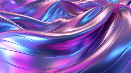 Fototapeta premium Abstract background with waves holo design
