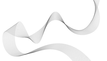 Abstract vector background with smooth color waves. Smoke wavy lines. Gray waves vector illustration. Design elements. Waves background.