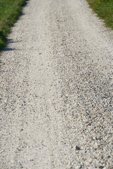Kiesweg in der Natur