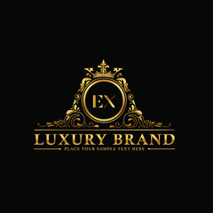 Letter EX luxury brand Logo