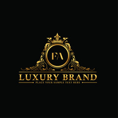 Letter FV luxury brand Logo