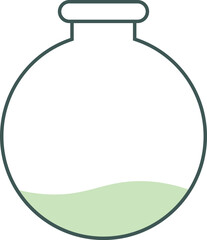 
Flask for chemical preparations for decoration and design.
