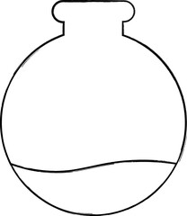 
Flask for chemical preparations for decoration and design.
