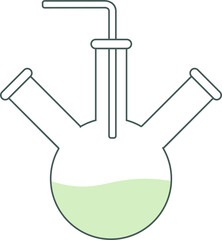 Flask for chemical preparations for decoration and design.