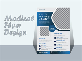 Medical flyer design template