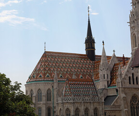 Church of the Assumption called Matthias Church in Budapest in Hungary in Europe