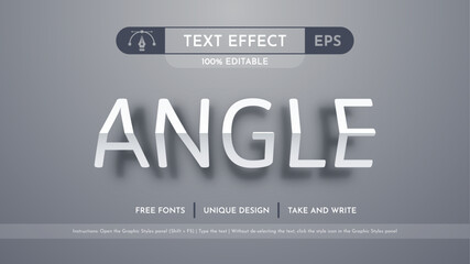 Angle Paper - Editable Text Effect, Font Style