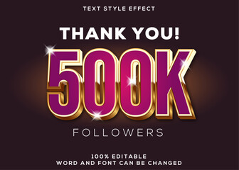 Purple and gold 3d text effect