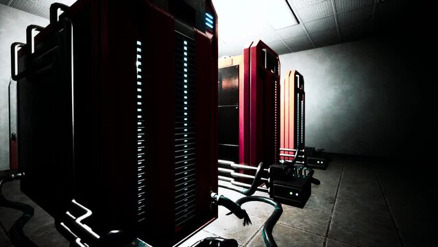 cryptocurrency mining farm using computer graphic cards