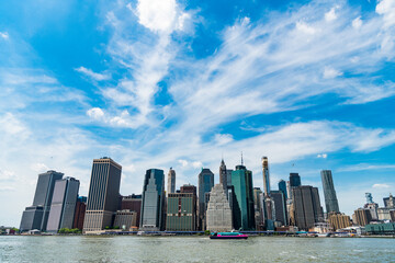 skyscraper skyline of manhattan. cityscape skyline. new york city. new york downtown architecture. modern skyscraper building in midtown. city skyscraper of manhattan. cityscape feature