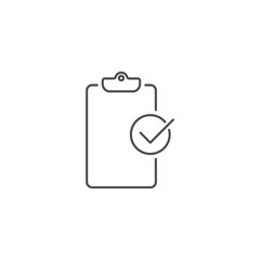 Clipboard Related Vector Line Icon