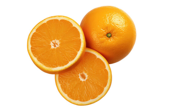 a bunch of oranges, isolated object on transparent background. png file