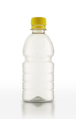 small empty plastic juice bottle