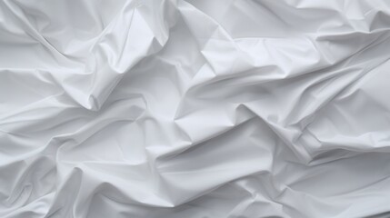 Obraz premium close-up of a background made of crumpled white paper, abstract, copy space