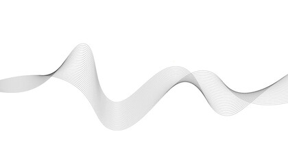 Abstract vector background with smooth color waves. Smoke wavy lines. Gray waves vector illustration. Design elements. Waves background.