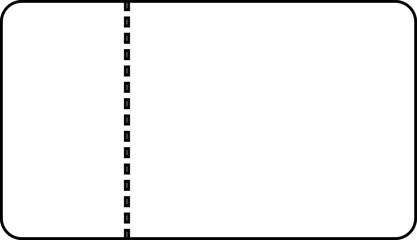 Ticket template. Concert ticket, lottery coupons, coupon vector