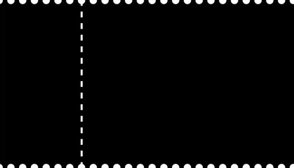 Ticket template. Concert ticket, lottery coupons, coupon vector