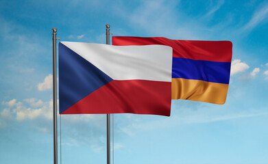 Armenia and Czech Republic flag