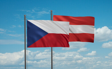 Austria and Czech Republic flag