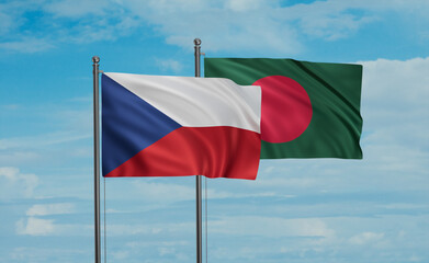 Bangladesh and Czech Republic flag