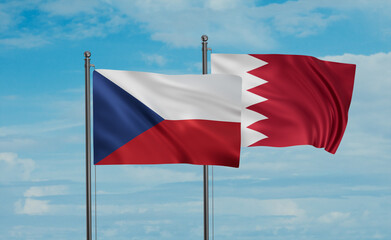 Bahrain and Czech Republic flag
