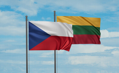 Lithuania and Czech Republic flag