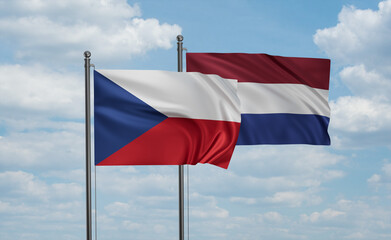 Netherlands and Czech Republic flag