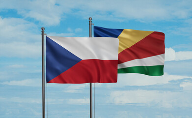 Seychelles and Czech Republic flag