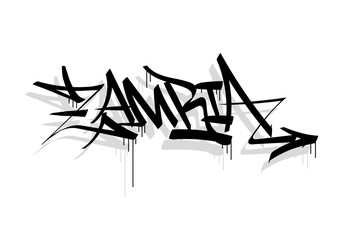 ZAMBIA country graffiti tag style