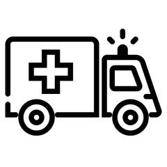 Medical icon, medicine, ambulance, hospital, emergency, vector illustration