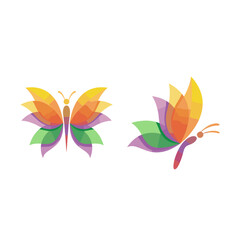 Fototapeta na wymiar butterfly logo design