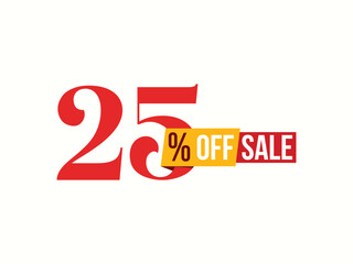 Sale 25% off banners, 25 % Discount offer tags, Old vibe 25% off Coupon offer tag