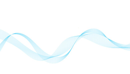 Abstract vector background with smooth color waves. Smoke wavy lines. Blue wave vector illustration. Design elements.