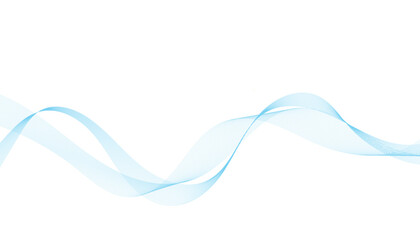Abstract vector background with smooth color wave. Smoke wavy lines. Blue waves background