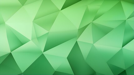 Abstract 3D Background of triangular Shapes in light green Colors. Modern Wallpaper of geometric Patterns

