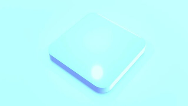 langsam rotierende geometrische Figur - Ein perfekter Hintergrund f&uuml;r kreative Designs in den Bereichen Technologie, Gesundheit und modernes Lifestyle, hellblau