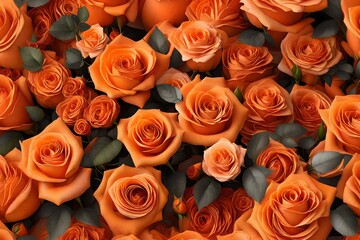 Orange rose bouquet