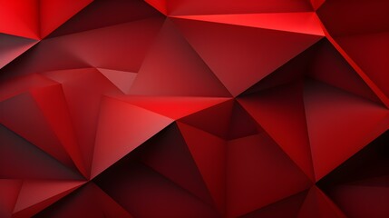 Abstract 3D Background of triangular Shapes in red Colors. Modern Wallpaper of geometric Patterns
