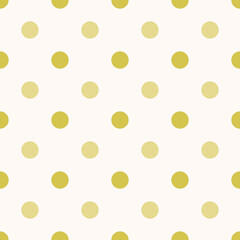 Green Polka Dots Pattern Repeat on white Background
