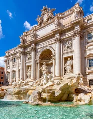 Foto op Canvas Famous Trevi fountain in Rome, Italy © Mistervlad