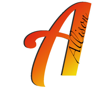Allison - ideal for websites, emails, presentations, greetings, banners, cards, books, t-shirt, sweatshirt, prints, mug, Sublimation, Cricut	
	

