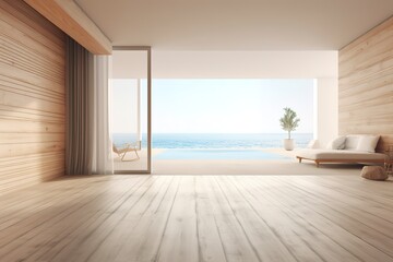 empty room with window. Generative AI