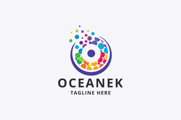 Oceanek Letter O Pro Logo Template
