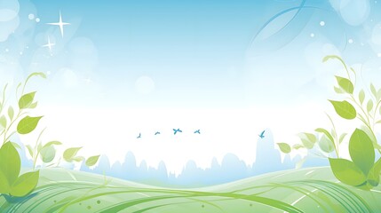 Eco-Living Harmony: Sustainable Home of Tomorrow - Wallpaper Illustration, Green Energy, Green City