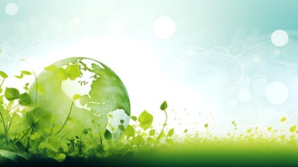 Eco-Living Harmony: Sustainable Home of Tomorrow - Wallpaper Illustration, Green Energy, Green City