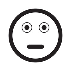 Emoji face reaction icon design