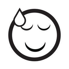 Emoji face reaction icon design