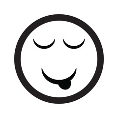 Emoji face reaction icon design